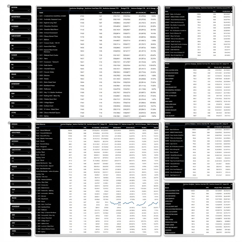 RedSticker Drilldowns Dashboard